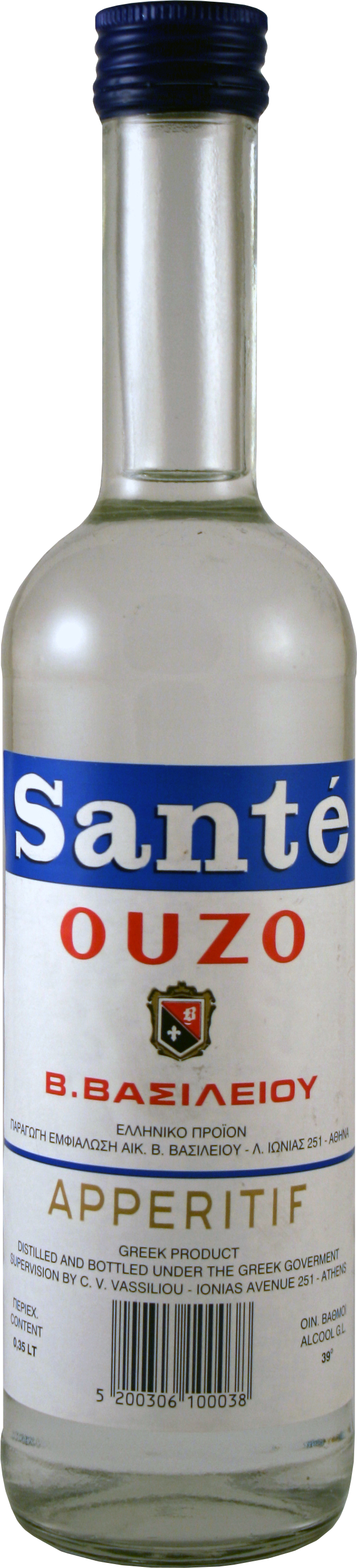 OUZO 350 ksakrismeno